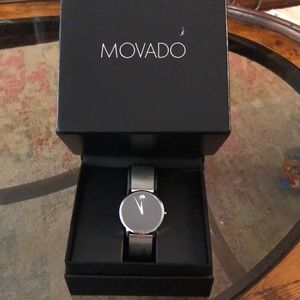 MOVADO Classic 40 mm dial Silver. Like new